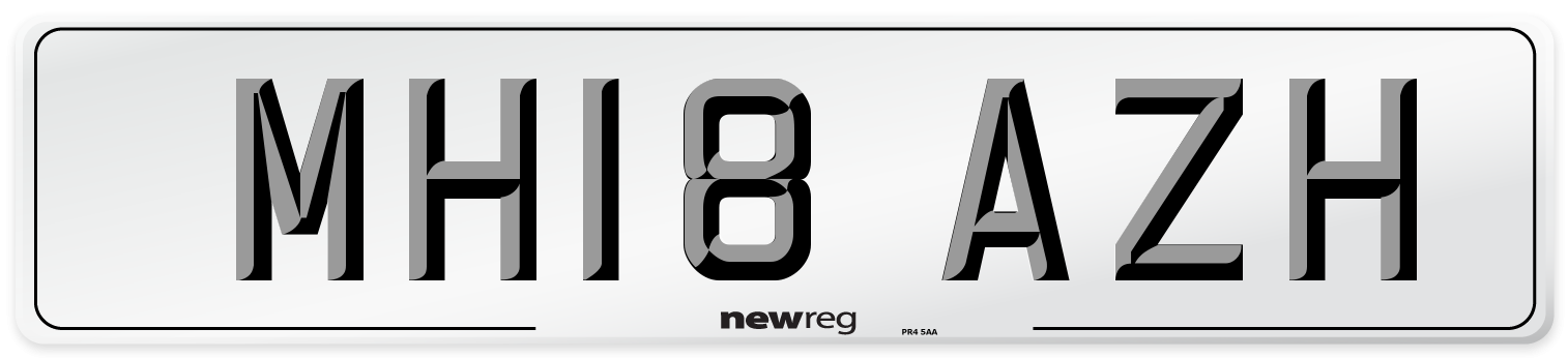 MH18 AZH Number Plate from New Reg
